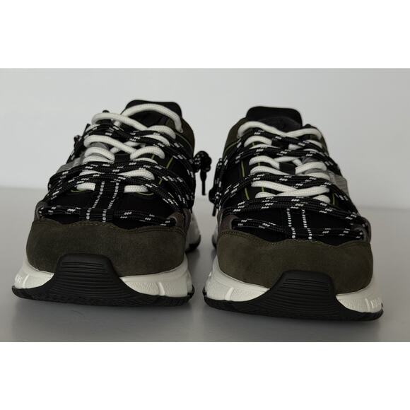 Versace Men\'s Greca Sneakers Gray/Green 13.5 US (46.5 Euro) IT 1021490 IT NIB main image 5